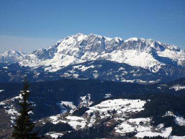 Rakousko - zimní krajina Flachau