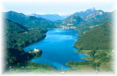Salcburské jezero Fuschlsee