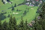 Pohled na golfové hřiště Gastein, Rakousko