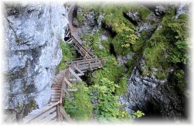 Část rokle Wörschachklamm