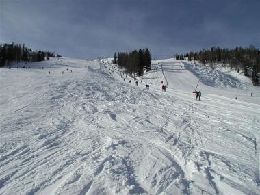 Rakouský Schladming a jedna ze sjezdovek