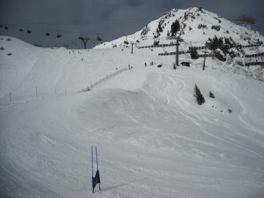 Pohled na sjezdovky ve Ski Amadé