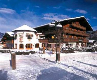 Rakouský hotel Tirolerhof v zimě
